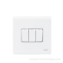 3Gang 1Way Switch switch plates UK standard CE